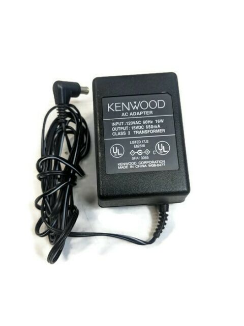 New 15V 650mA Kenwood Radio W08-0477 Class 2 Transformer Power Supply Ac Adapter - Click Image to Close